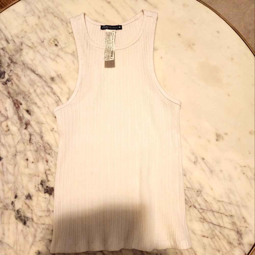 White Zara tank top